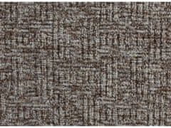Spoltex AKCE: 215x515 cm Metrážový koberec Optik 14 Hnědý (Rozměr metrážního produktu Bez obšití)