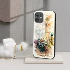 Mobiwear Prémiový lesklý kryt Glossy na mobil Huawei Y6 Prime 2018 / Honor 7A - G014G Krémové květy
