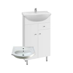 BPS-koupelny Koupelnová skříňka s keramickým umyvadlem Viviane S 50 ZV