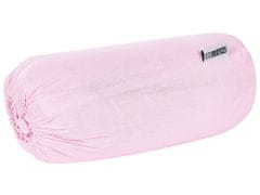 Beliani Bavlněné prostěradlo 140 x 200 cm růžové JANBU