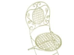 Beliani Sada 2 kovových židlí světle zelených BIVIO