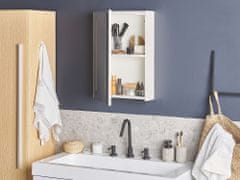Beliani Koupelnová zrcadlová skříňka s LED osvětlením CAMERON
