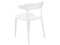Beliani Sada 4 jídelních židlí bílé GUBBIO