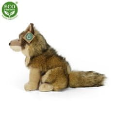 Rappa Plyšový kojot/vlk sedící 24 cm ECO-FRIENDLY