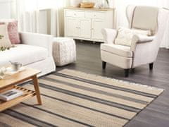 Beliani Jutový koberec 160 x 230 cm béžový/šedý TALPUR