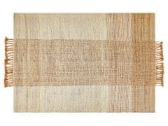Beliani Jutový koberec 140 x 200 cm béžový HAMZALAR
