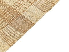 Beliani Jutový koberec 140 x 200 cm béžový BERISSA
