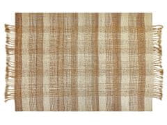 Beliani Jutový koberec 140 x 200 cm béžový BERISSA