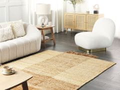 Beliani Jutový koberec 140 x 200 cm béžový HAMZALAR