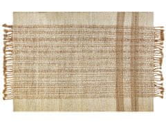 Beliani Jutový koberec 160 x 230 cm béžový ORTAOBA
