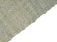 Beliani Jutový koberec 160 x 230 cm zelený LUNIA