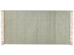 Beliani Jutový koberec 80 x 150 cm zelený LUNIA