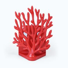 Qualy Design Držák na houbu Coral 10335RD, červený