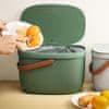 Qualy Design Nádoba na kompostovatelný odpad Foody 10380, 7L, zelená