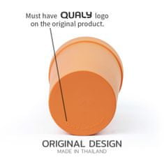 Qualy Design WC štětka Cacbrush 10279, oranžová/zelená