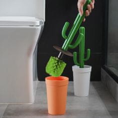 Qualy Design WC štětka Cacbrush 10279, oranžová/zelená