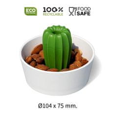 Qualy Design Miska na snack Cacnuts 10284, bílá/zelená