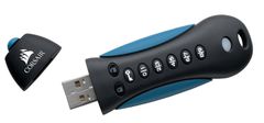 Corsair flash disk 64GB Padlock 3 256-bit AES šifrování USB 3.0 modro-černý