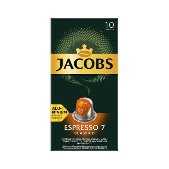 Jacobs Espresso intenzita 7, 10 ks kapslí pro Nespresso®*