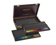Caran´d Ache Umělecké akvarelové pastelky "Museum", 76 barev, šestihranné, dřevěný box, 3510.476
