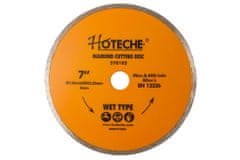 Hoteche Diamantový řezný kotouč 180 mm, WET TYPE - HT570105