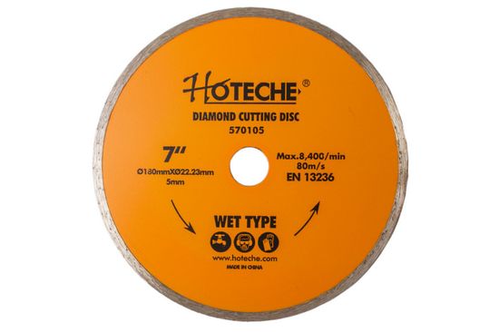 Hoteche Diamantový řezný kotouč 180 mm, WET TYPE - HT570105