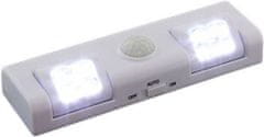 HADEX LED osvětlení s PIR čidlem do skříně bílé