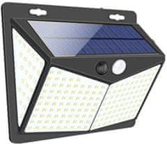 HADEX Solární svítidlo LED-208x s PIR čidlem nástěnné /Solární světlo/