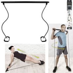 BEMI INVEST Pilates tyč s odporovým pásem Barvy: černá
