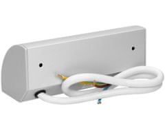 Orno Povrchová zásuvka rohová ORNO OR-AE-1303/G, 2x zásuvka 230V, kabel bez vidlice, stříbrná