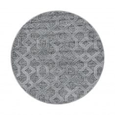 Ayyildiz Kusový koberec Pisa 4702 Grey kruh 80x80 (průměr) kruh