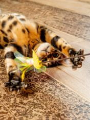 Japan Premium Udička pro kočky v podobě květu se stimulací tří instinktů lovce