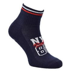 pánské letní sportovní antibakteriální ponožky 5300123 3-pack, dark navy, 39-42