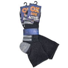 unisex bavlněné sportovní letní zkrácené ponožky 5300623 2-pack, antracitová, 39-42