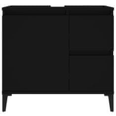 shumee Koupelnová skříňka černá 65 x 33 x 60 cm kompozitní dřevo