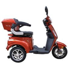 RACCEWAY Elektrický tříkolový vozík VIA-MS09, vínový lesklý