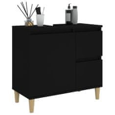shumee Koupelnová skříňka černá 65 x 33 x 60 cm kompozitní dřevo