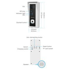 DB6 WiFi domovní bezdrátový videozvonek