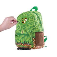 Dětský batoh MineCraft hnědo-zelený