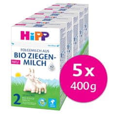 HiPP 5x 2 BIO Kozí mléko od ukončeného 6. měsíce 400 g