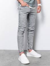 OMBRE Pánské džíny Skinny Fit Thinrin šedá XL