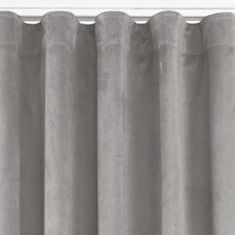 HOMEDE Závěs Vila s klasickou řasící páskou šedý, velikost 135x270