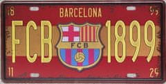 Plechová cedule FC Barcelona 1899