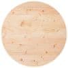 Stolní deska kulatá Ø 60 x 3 cm masivní borové dřevo