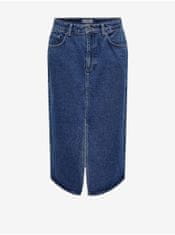ONLY Modrá dámská džínová midi sukně ONLY Bianca XS