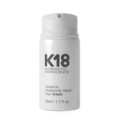 K18 Bezoplachová regenerační maska na vlasy Biomimetic Hairscience (Leave-In Molecular Repair Hair Mask) (Objem 50 ml)