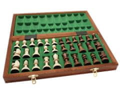 Dřevěné–šachy Šachy magnetické dřevěné intarsované - velké 35 cm