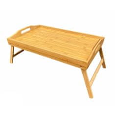 KRISBERG Krisberg snídaňový stolek do postele pro notebook 50x30x7cm KS2549