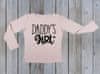 Dívčí bavlněné tričko Daddy´s Girl - růžové, vel. 122