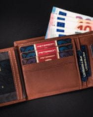 Peterson Klasická kožená pánská peněženka na karty